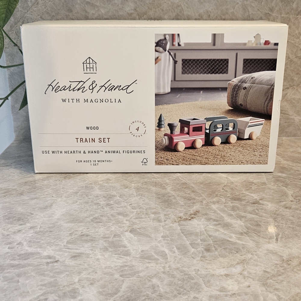 Hearth & Hand Wooden Train Set - Multicolor